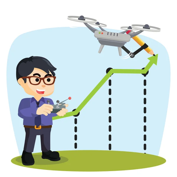 Drone näringsinkomst — Stock vektor