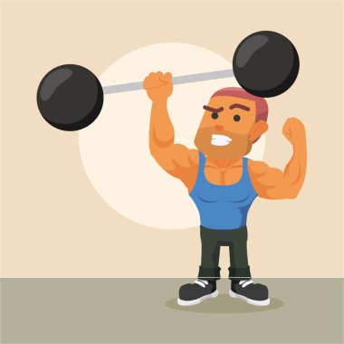 Vücut geliştirici tek eliyle dev dambılı kaldırıyor.