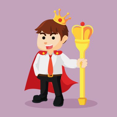 işadamı Kraliyet sopa tutun