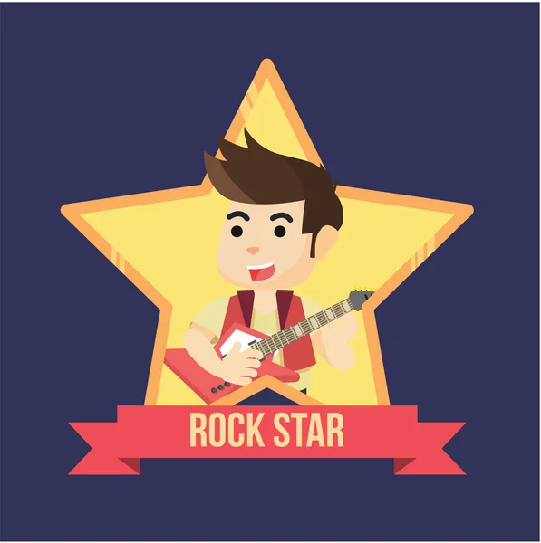 Design de ilustração rockstar — Vetor de Stock