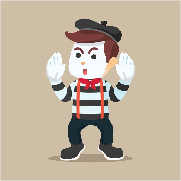 Pantomime guy illustration character — Stock Vector