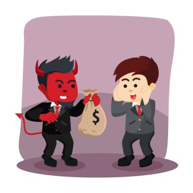 işadamı kötü işadamı için para teklif