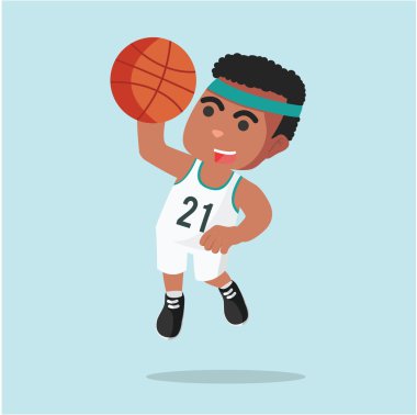 bir adam basketbol dunk slam