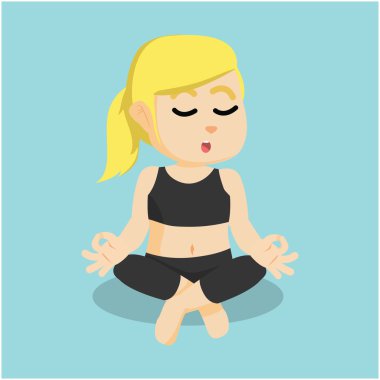 Yoga meditasyon kız
