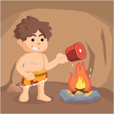 Mağa ra Ada mı yanık et ateşe