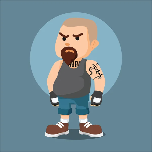 Thug ilustración diseño colorido — Vector de stock