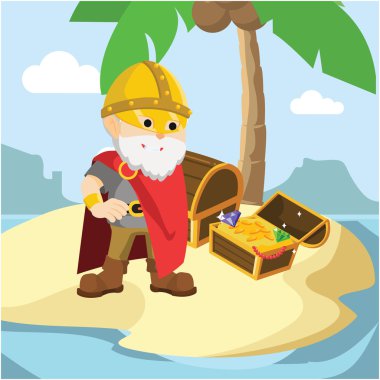 Viking lideri hazine ile