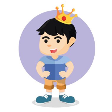 kron kafasında çocukla