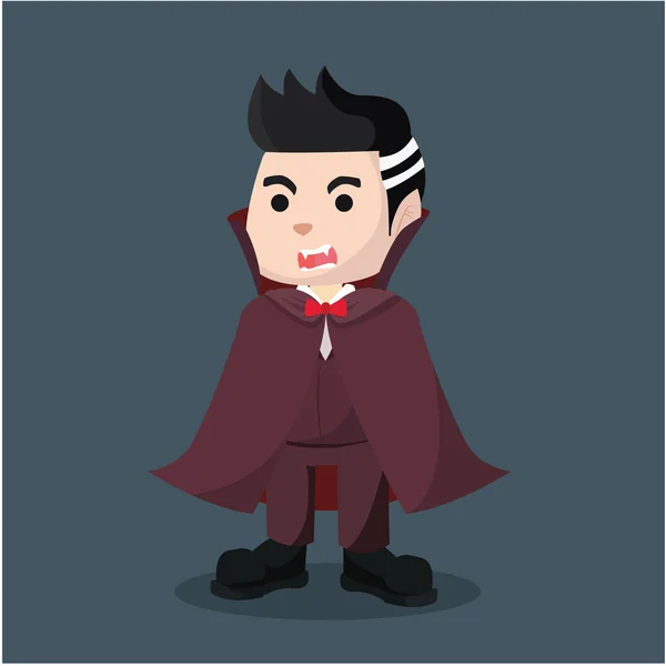 Dracula standing illustration design — Stock Vector