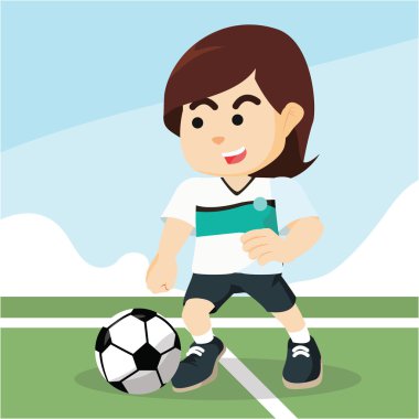 top sürme kadın futbol oyuncusu