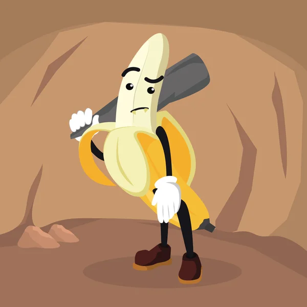 Banan man grottman färgglada — Stock vektor
