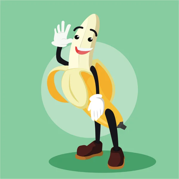 Banana man kleurrijke afbeelding ontwerp — Stockvector