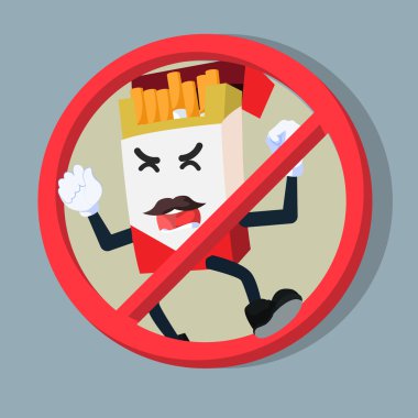 Sigara prohibitted illüstrasyon tasarımı