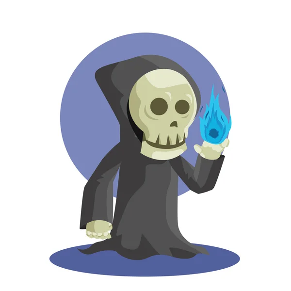 Grim Reaper vector illustratie ontwerp — Stockvector