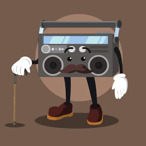 Diseño de ilustración vectorial de radio ilustración — Vector de stock