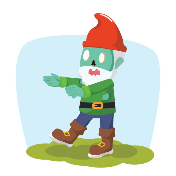 Zombie gnomes vector illustration design — Stock Vector