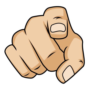 işaret eden bir ele