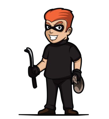 Hırsız vektör çizim