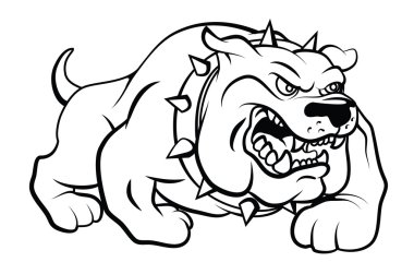 Bull Dog Vector Illustration clipart