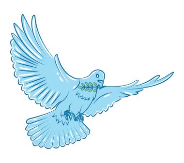 Güvercin vektör çizim tasarım