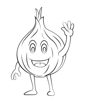 soğan vektör çizim