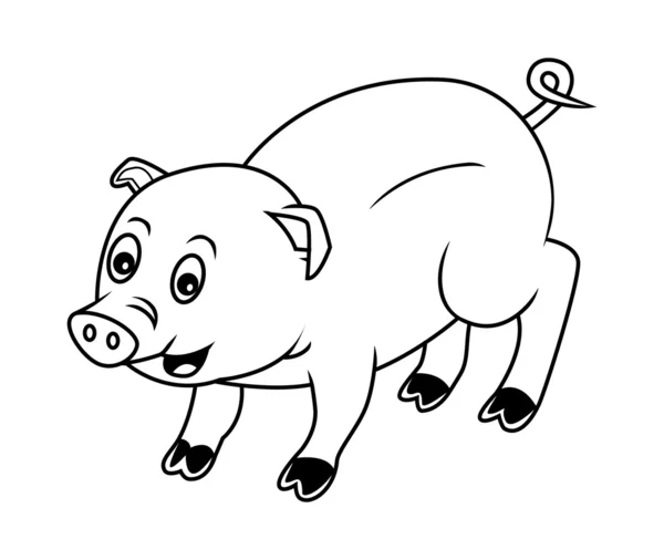 Pig Vector Illustration — Stock Vector