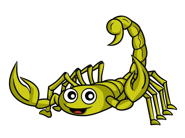 Escorpión amarillo — Vector de stock