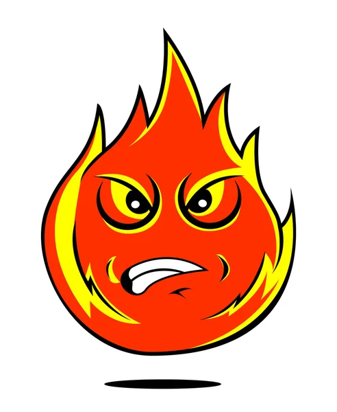 Oheň kreslený — Stockový vektor