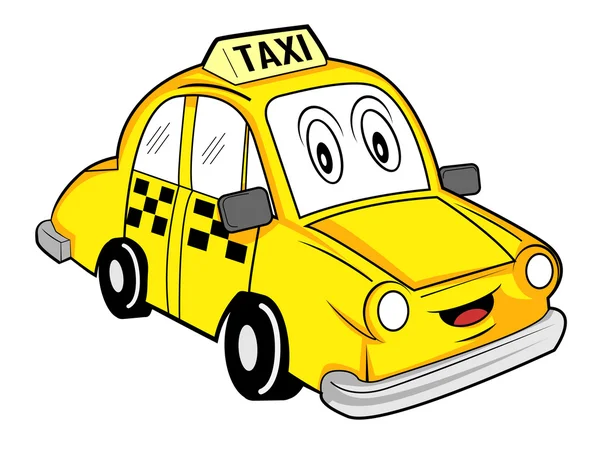 Taxi kreslený — Stockový vektor