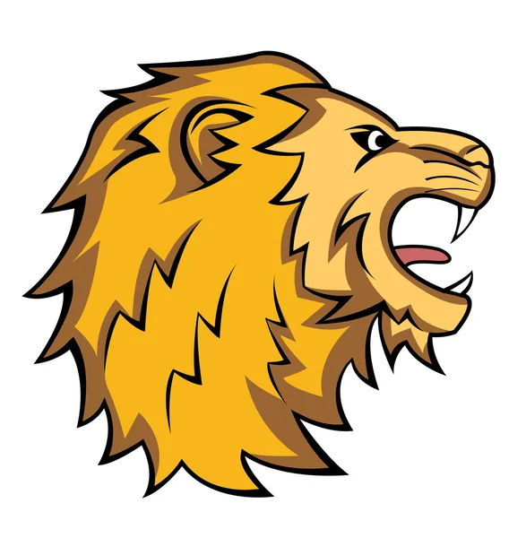 Lion rugit — Image vectorielle