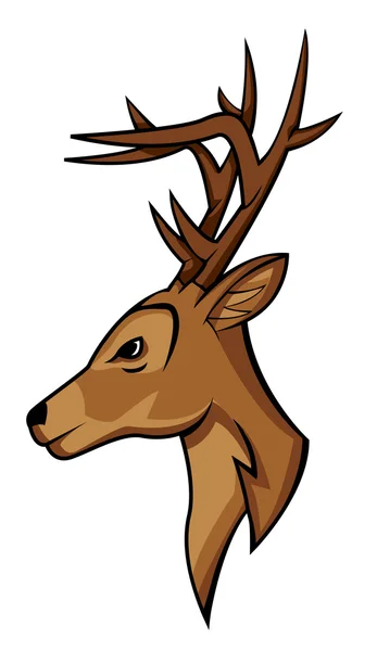 Deer head — Stock Vector