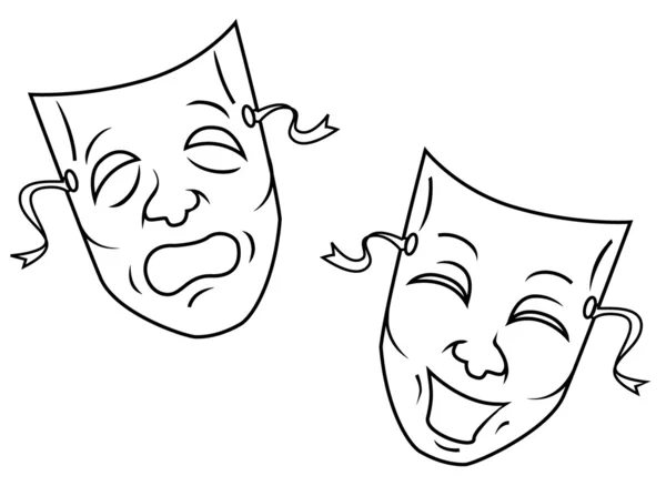 Máscara Vector Ilustração — Vetor de Stock