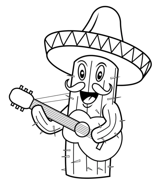 Taco Coloring Page Mexican Chef With Taco Coloring Page Stock Vector C Izakowski 48505607