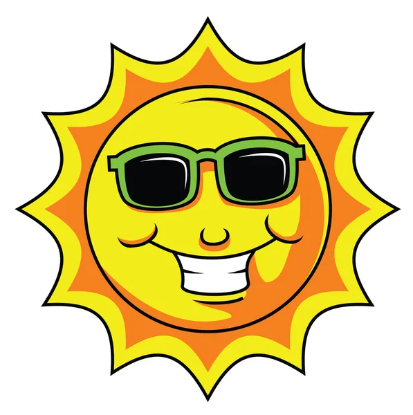 Sonrisa solar — Vector de stock