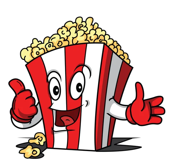 Ilustracja popcorn — Wektor stockowy