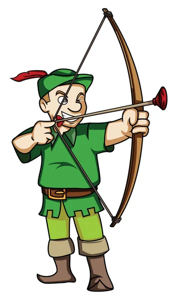 Jogando Robin Hood imagem de stock. Imagem de macho, jogo - 1723665