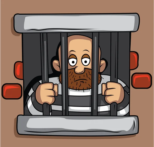 Homem da prisão — Vetor de Stock