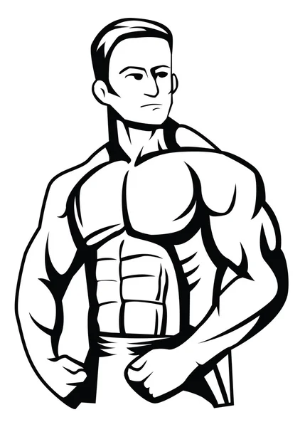 Body builder — Stock Vector