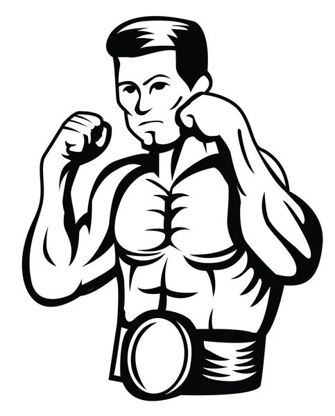 Boxer Vector Ilustración — Vector de stock