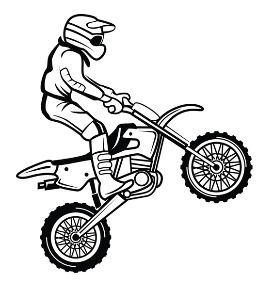 Moto Cross — Stockvektor