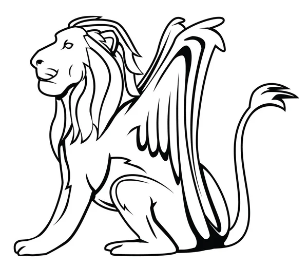 Lev křídla — Stockový vektor