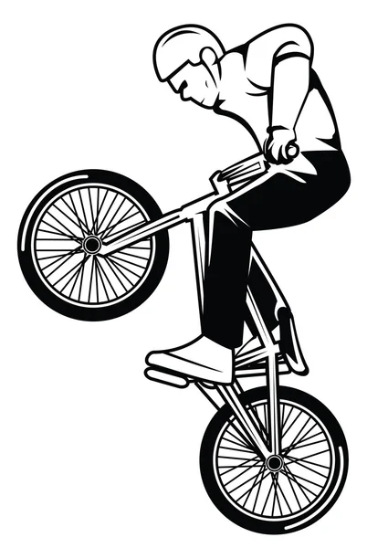 Diseño de ilustración vectorial BMX — Vector de stock