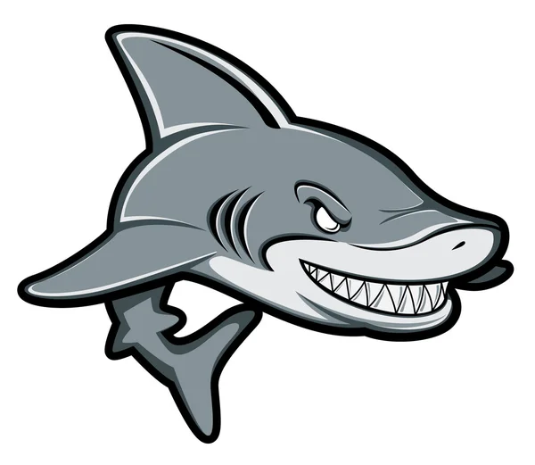 Caricatura de tiburón — Vector de stock