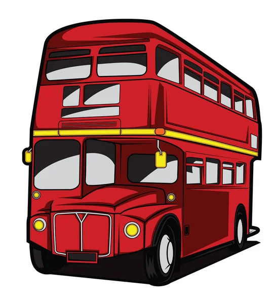 Inglaterra Ônibus — Vetor de Stock