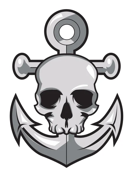 Ancre pirate — Image vectorielle