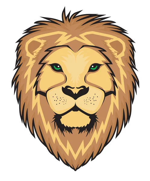 Vecteur visage de lion — Image vectorielle