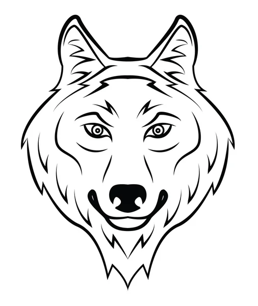 Wolf Vector Ilustración — Archivo Imágenes Vectoriales