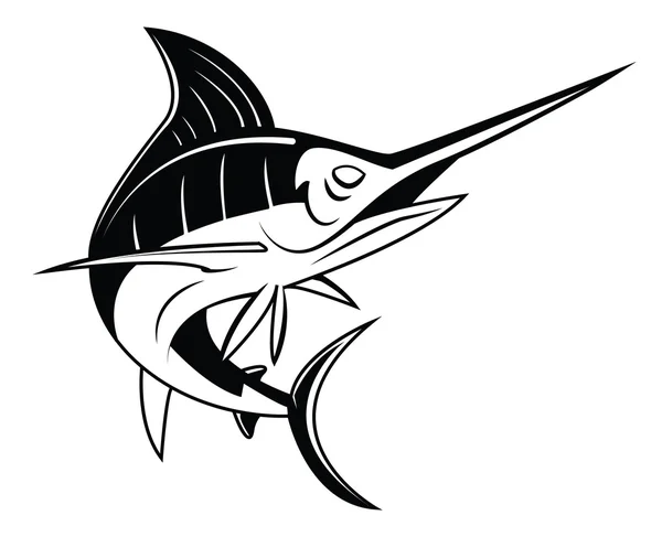 Pesce marlin — Vettoriale Stock