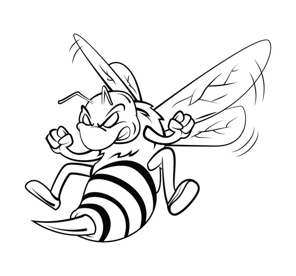 Bee vectorillustratie — Stockvector