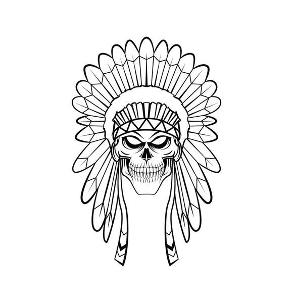 Apache hoofd — Stockvector